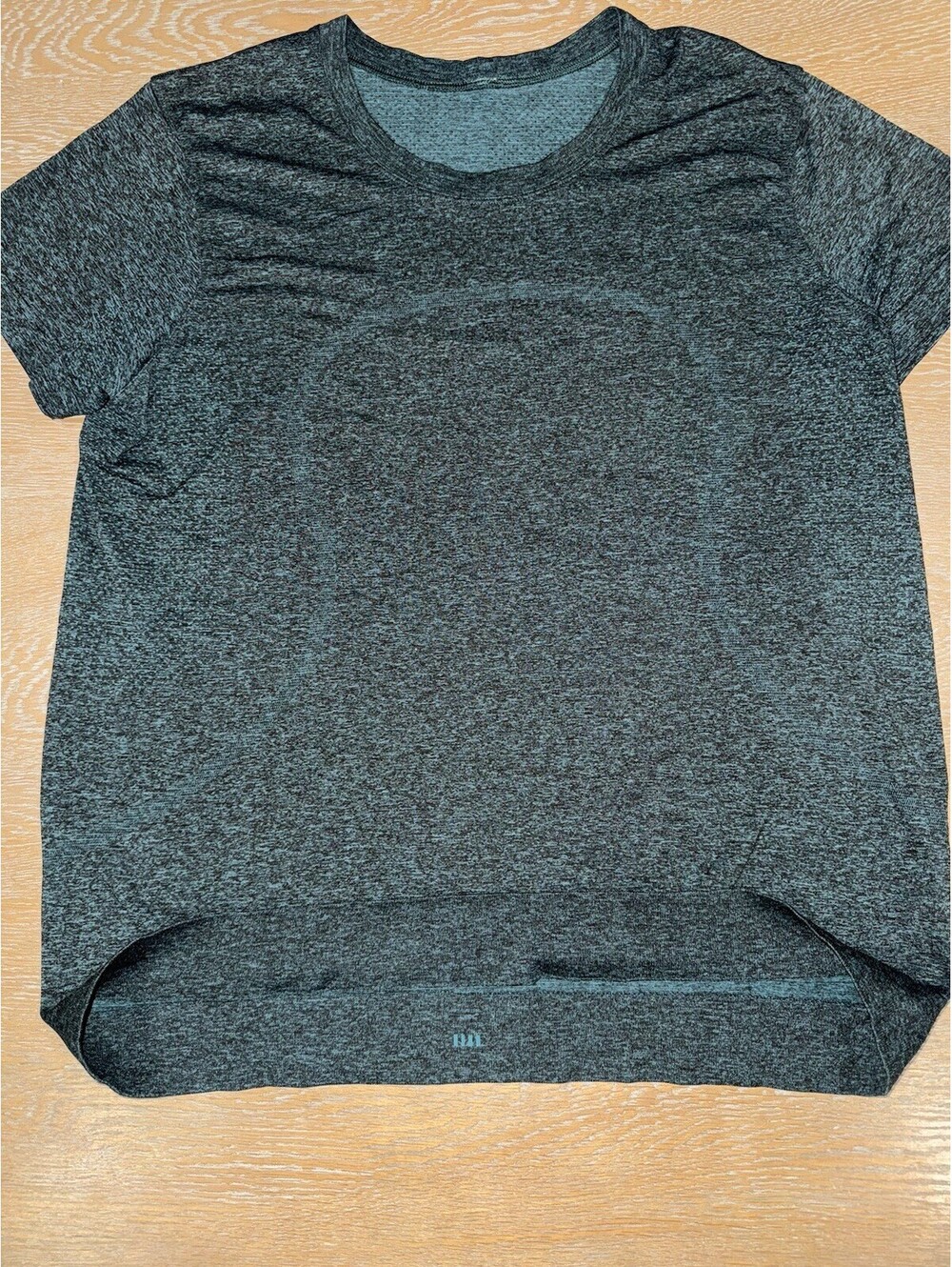Lululemon Short Sleeve Swiftly Tee SIZE 10 RELAXED FIT Heathered Teal